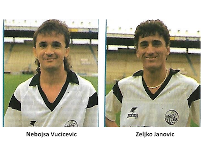 Vucicevic y Janovic jugadores de la Unión Deportiva Salamanca 1990-1991