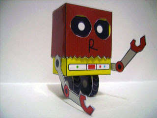 Paper Bag Robot Papercraft