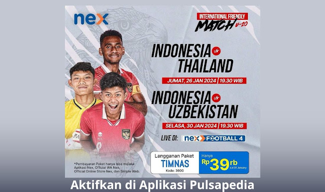 Cara Nonton Indonesia U20 vs Thailand dan Uzbekistan