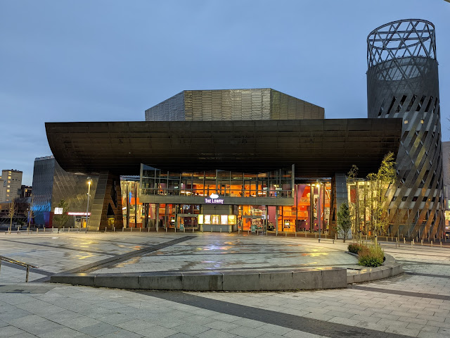 Lowry theatre with geometric shapes
