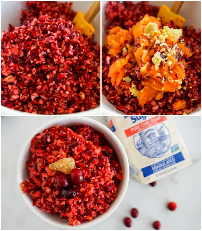 Fresh Cranberry Relish collage