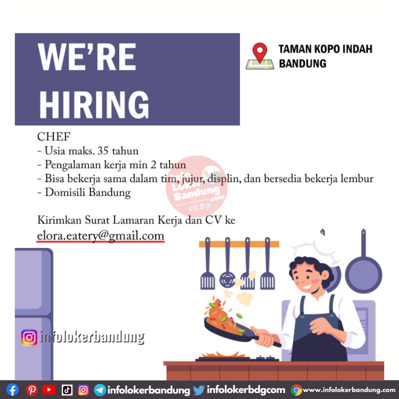 Lowongan Kerja Elora Eatery Bandung Desember 2023