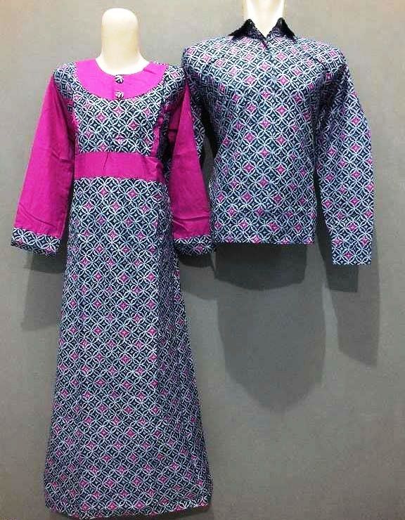 43 Model Baju Batik Couple Lengan Panjang  Modern Khas ABG 