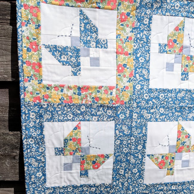 Liberty butterfly quilt