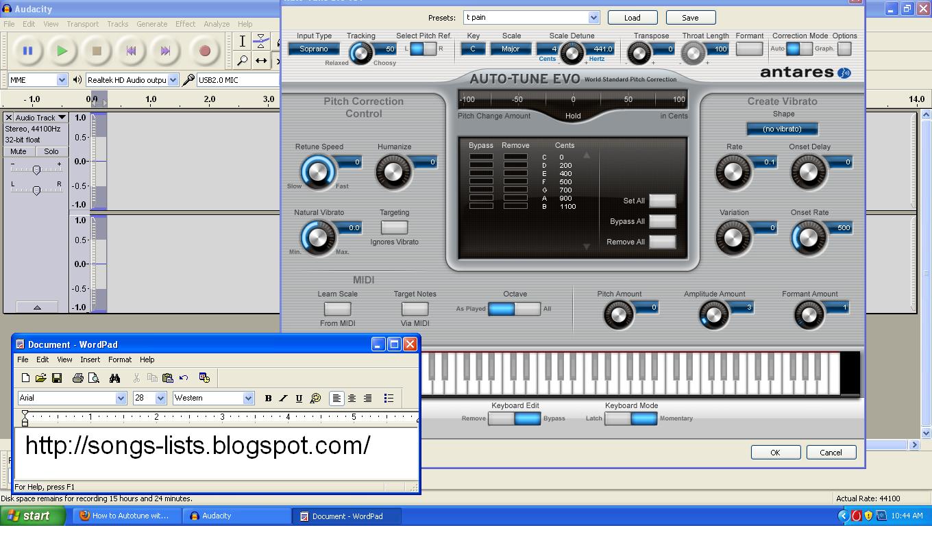 autotune audacity t pain