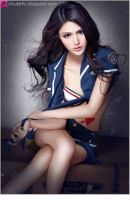 4 Shi Chun Yao - Again show uniform-very cute asian girl-girlcute4u.blogspot.com