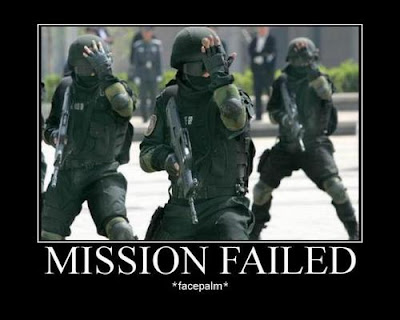 Mission Failed Demotivational
