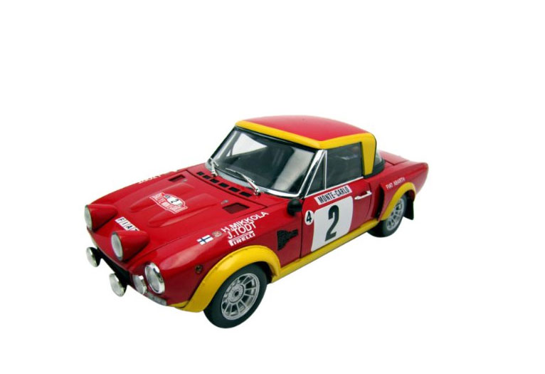 The Fiat 124 Abarth comes in the version which the second won the Rally 