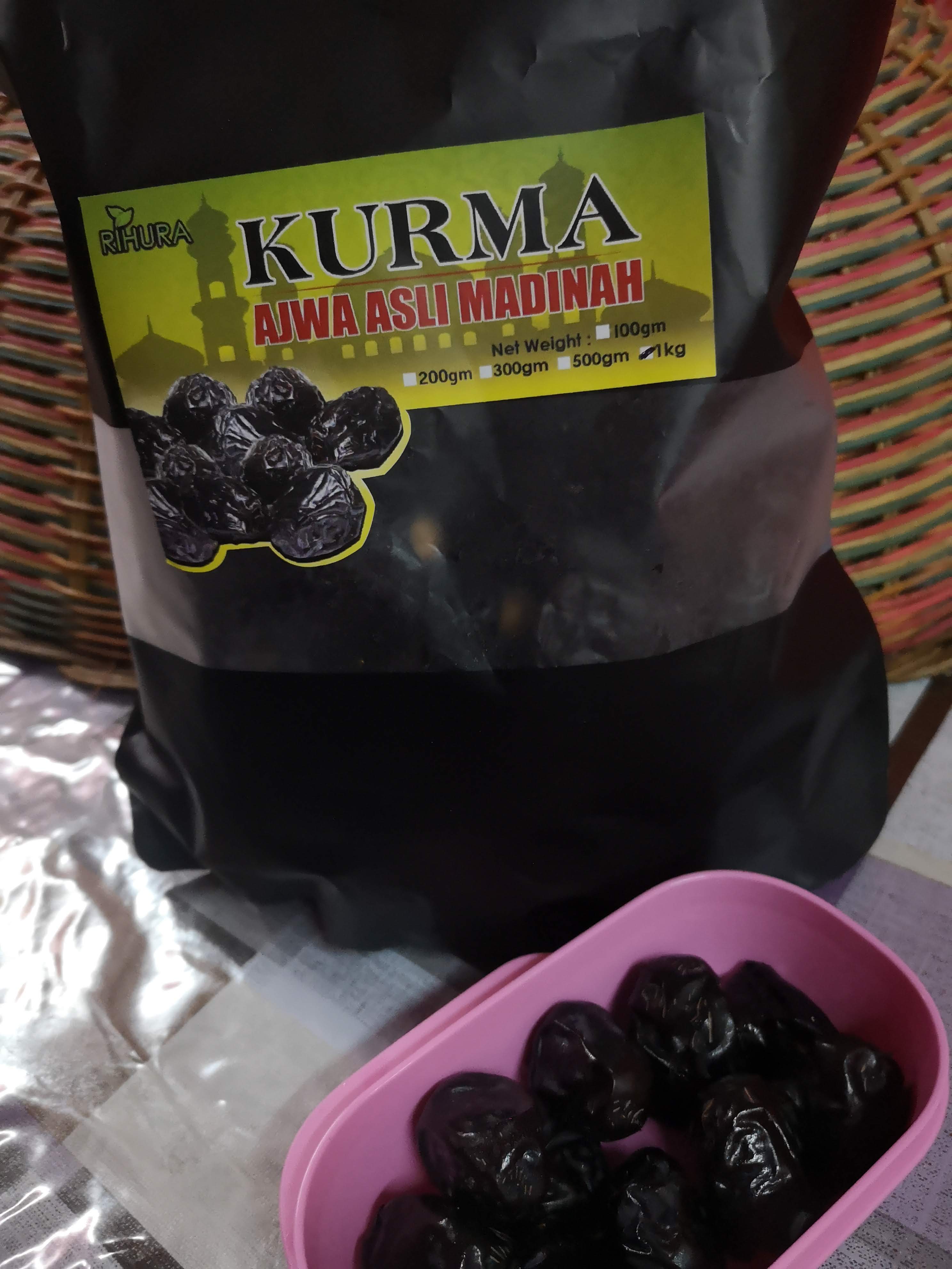 Kurma Ajwa Asli, Kurma Ajwa, Kurma Nabi, Kurma  Ajwa Kurma Mahal, Kurma Ajwa Banyak Khasiat,