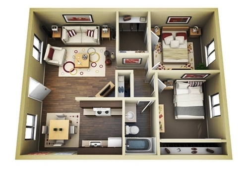 desain interior rumah type 36 gambar inspirasi 1