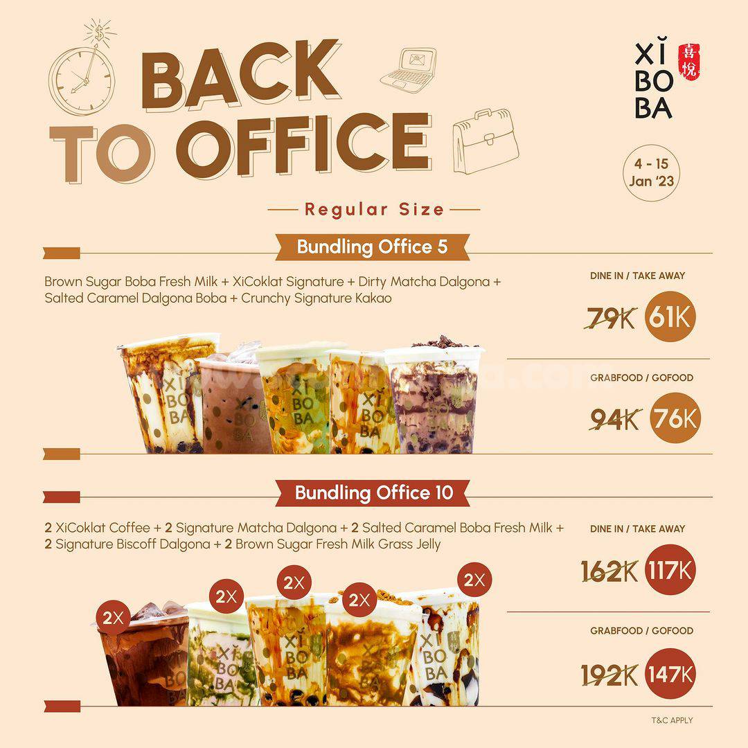 Promo XIBOBA BACK TO OFFICE – Paket Bundling 5 Reg Size mulai 61RB*