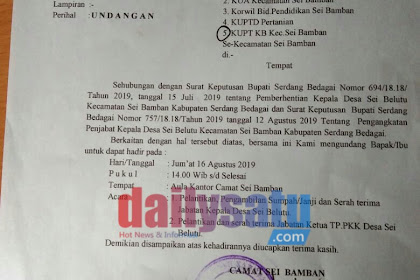 Contoh Surat Undangan Sertijab Kepala Desa