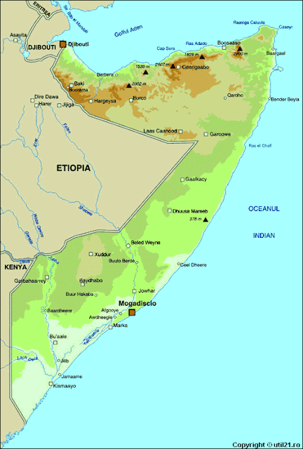 Mapas Geográficos da Somália