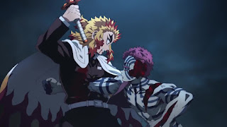 鬼滅の刃 アニメ 無限列車編 7話 十二鬼月 上弦の参 猗窩座 AKAZA CV.石田彰 Demon Slayer Mugen Train