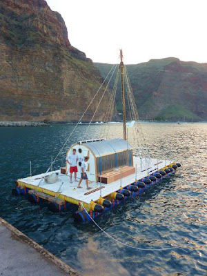 85-Year-Old British Sailor, Crosses Atlantic On A Homemade Raft Seen On www.coolpicturegallery.us