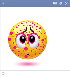 Rash emoticon for Facebook