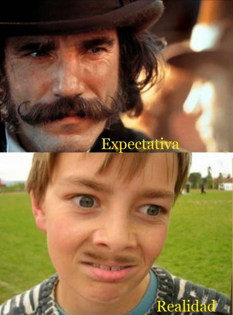 Expectativa vs realidad bigote