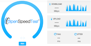 Internet speed testing application