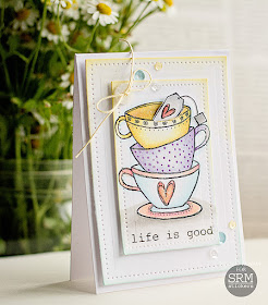 SRM Stickers Blog - Life is Good by Michele - #card #stamps #janesdoodles  #teatime #stickers