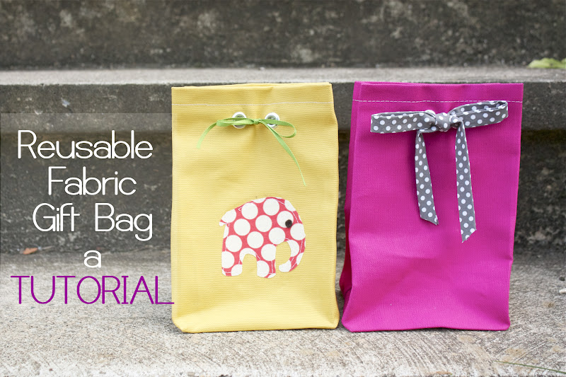 Zaaberry: Fabric Gift Bag - TUTORIAL