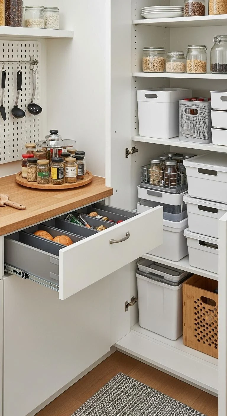 Small Kitchen Ideas - Organizational Hacks - Use Drawer Dividers