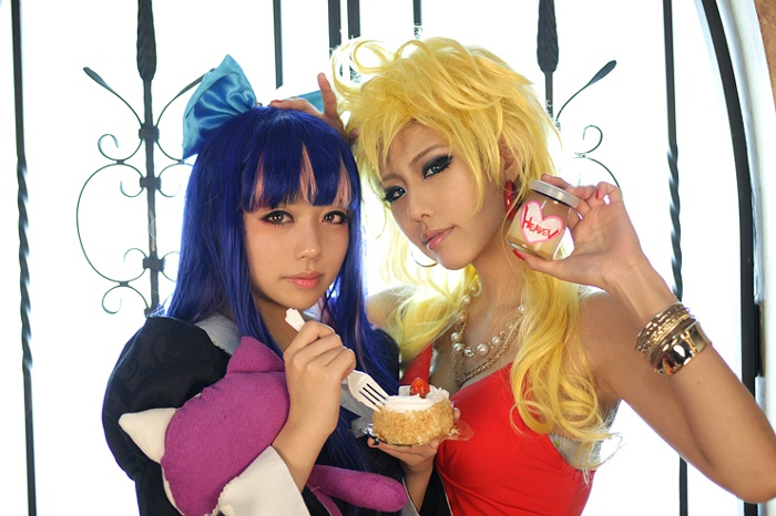 2 old 4 anime?: Panty & Stocking AND Scanty & Knee Socks Cosplay