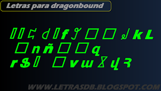 Letras Grandes Para Dragonbound