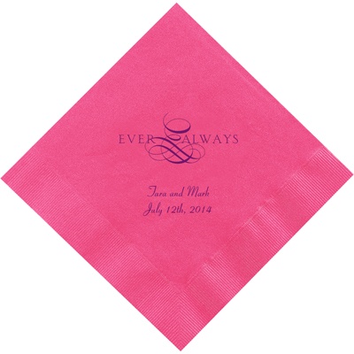 Hot Pink Dinner Napkins Light Sage Dinner Napkins