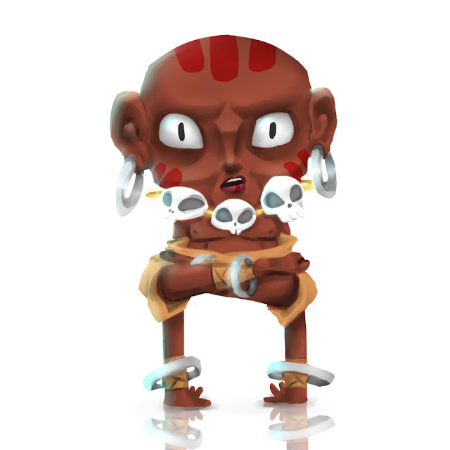 Illustration Cute Dhalsim