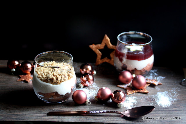 Lebkuchenmousse mit Gewürzquitten