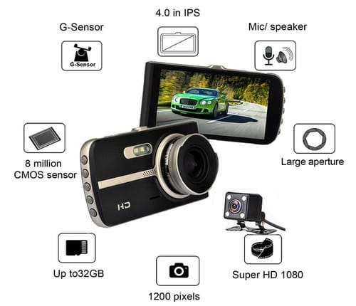 COEO Dash Cam Car FHD Front and Rear Camera 2021