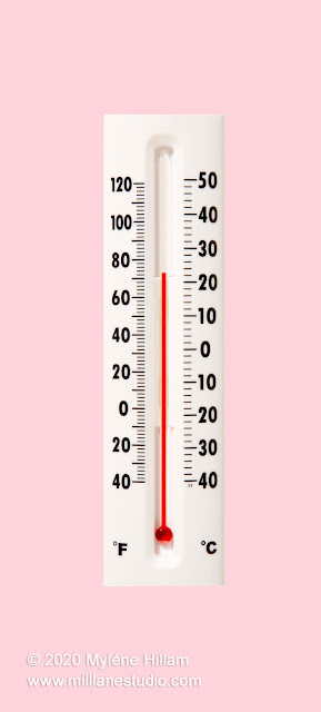 Thermometer with both Centigrade and Fahrenheit markings