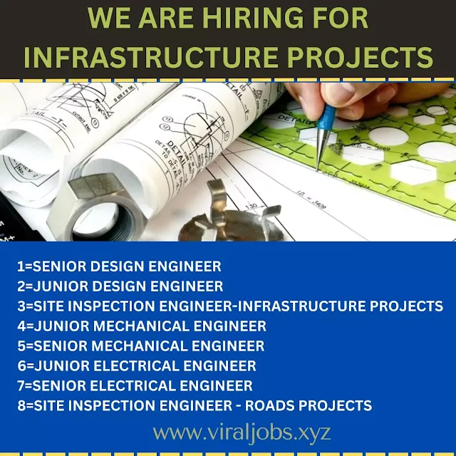 WE ARE HIRING FOR INFRASTRUCTURE PROJECTS