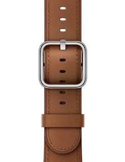 Saddle Brown Tapered Leather Buckle for apple watch