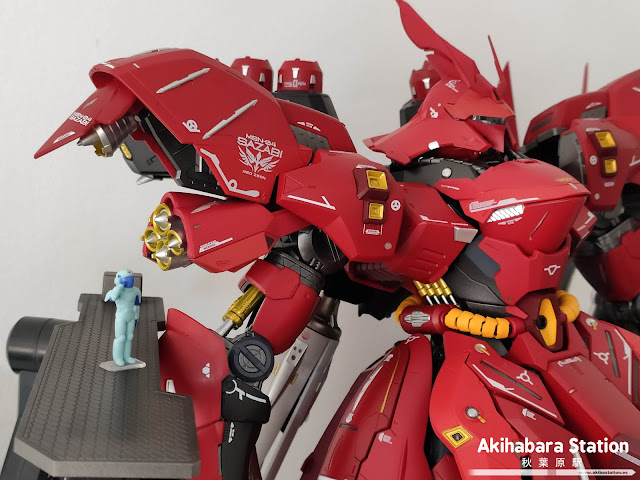 Review de Metal Structure MSN-04 Sazabi, Tamashii Nations.