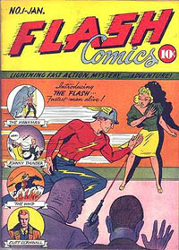 Flash Comics #1 poster - retitled Whiz Comics