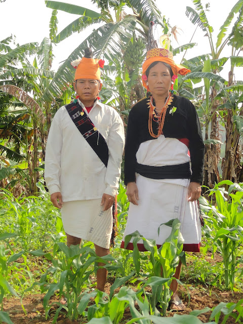 A Maring couple with traditional attires