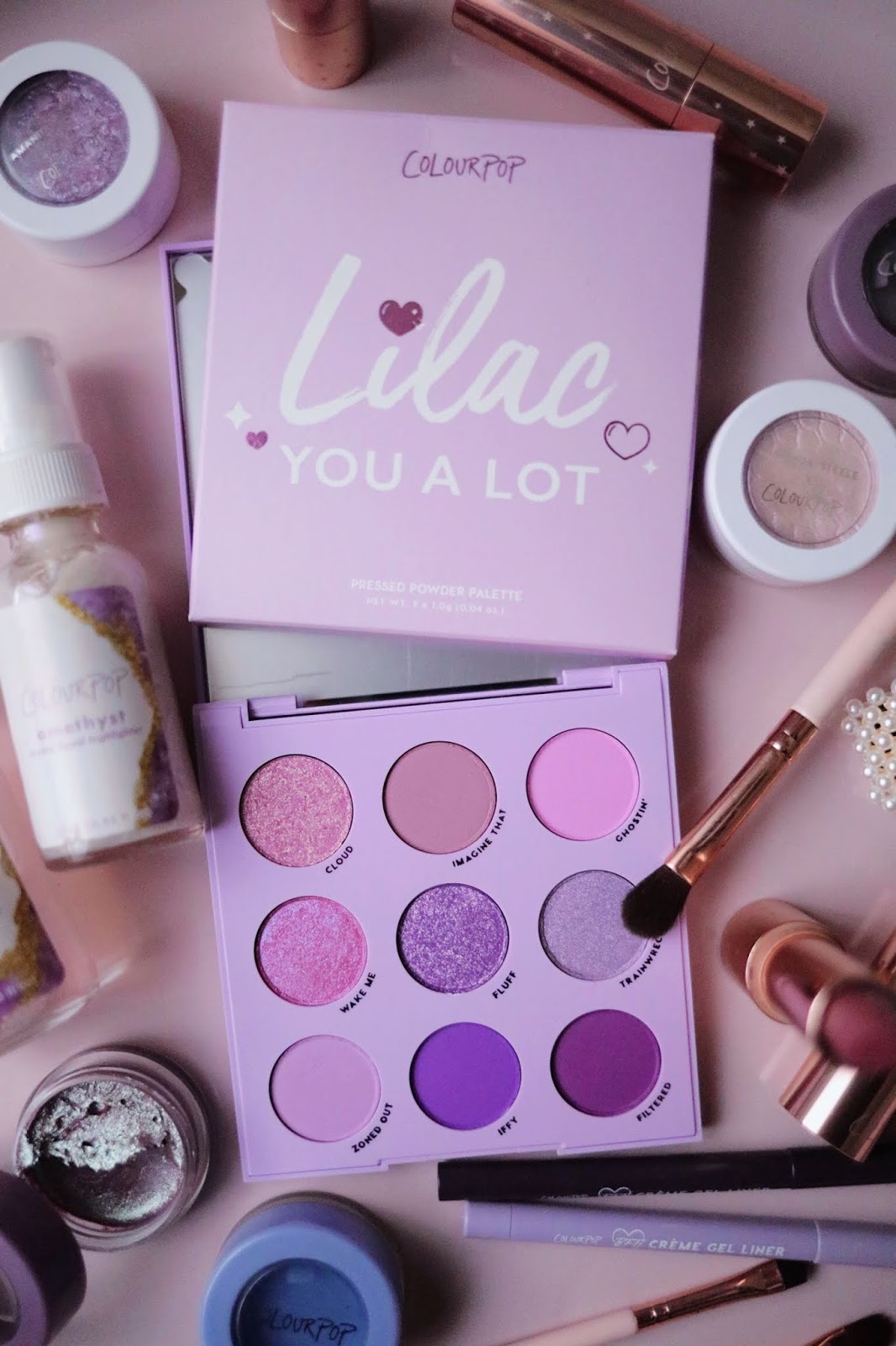 colourpop , lilac you a lot , rosemademoiselle , rose mademoiselle, blog beauté , paris