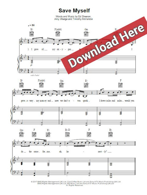 ed sheeran, save myself, sheet music, piano notes, chords, download, pdf, klavier noten, guitar, keyboard, tabs, voice, vocals, tutorial, lesson