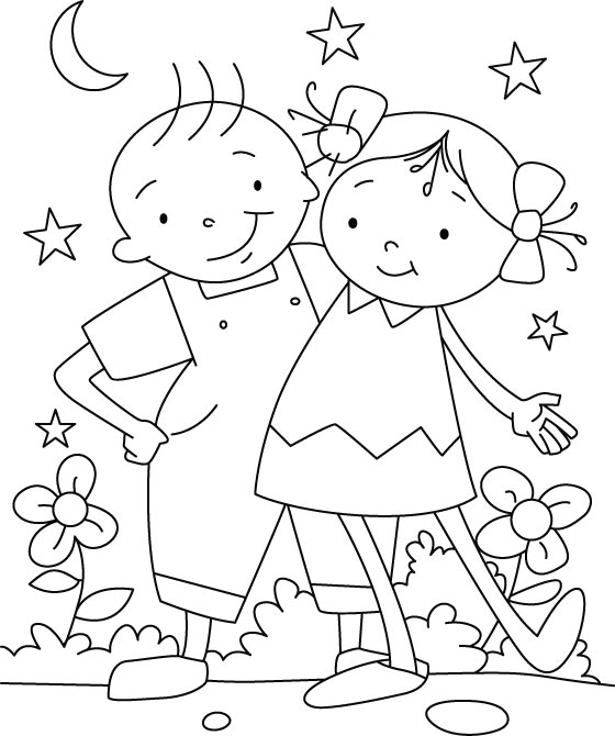 Friends Coloring Pages 4