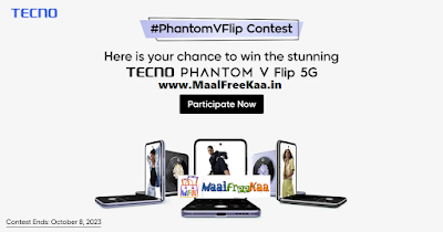 Participate in the #PhantomVFlip Contest and stand a chance to win the TECNO Phantom V Flip 5G smartphone and other exciting prizes