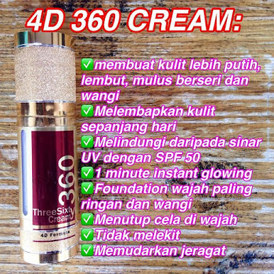 360 Cream Foundation 4D Murah
