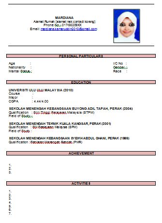 Cara Menulis Resume Kerja Dengan Betul - JualBeli - Shop 