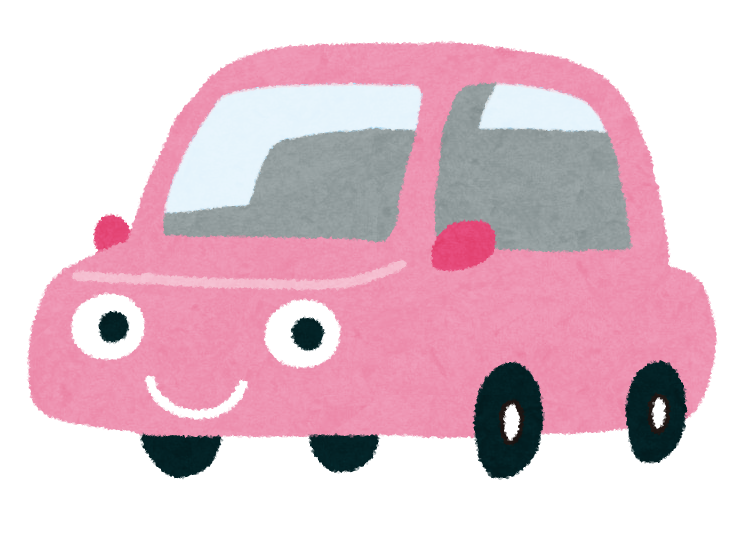 いろいろな色の車のキャラクターのイラスト かわいいフリー素材集 いらすとや