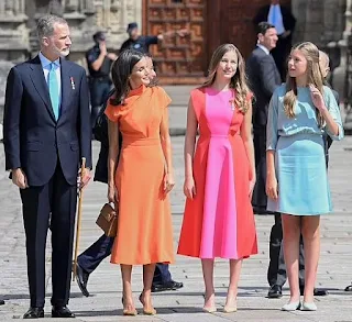 Spanish royal family attends the National offering of the Apostle