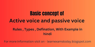 Active voice and passive voice
