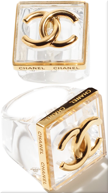 ♦Chanel metal & resin transparent ring #chanel #jewelry #brilliantluxury