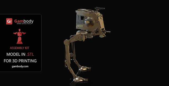 AT-ST Walker Star Wars 3D model