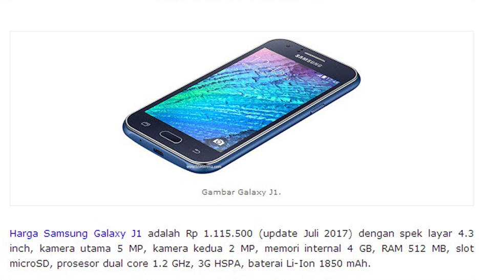 Harga Terbaru Samsung Galaxy Seri J  Info Ponsel Terbaru