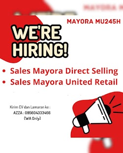 Sales Mayora Direct Selling dan Sales Mayora United Retail - Mayora Mu245h